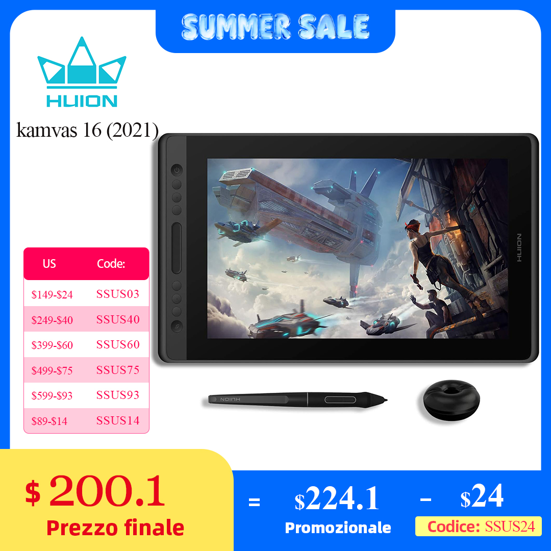 Huion Tablet Accessories - HUION Новое поступление Kamvas 16(2021) графический