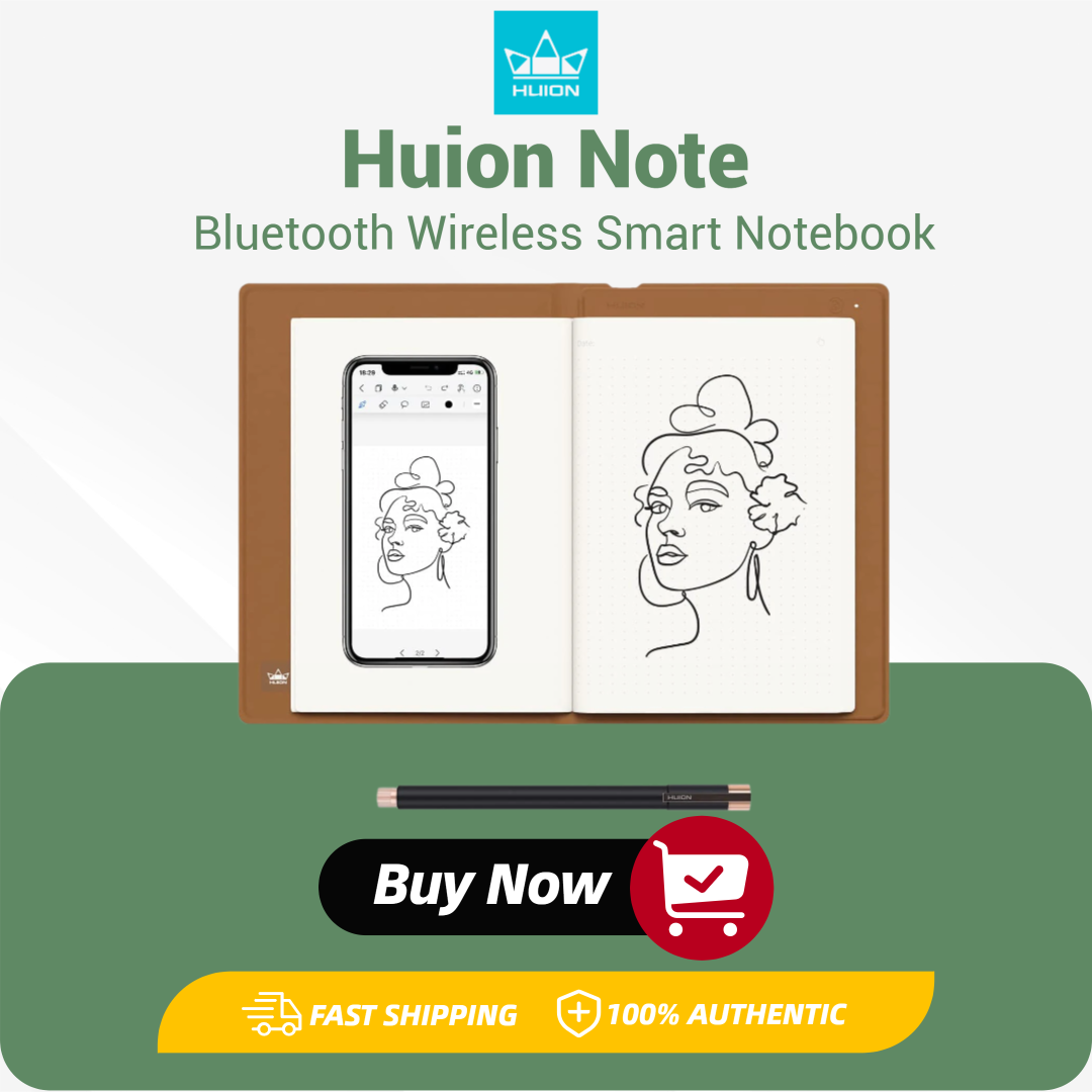 Huion Tablet Accessories - Электронный блокнот Huion Note Smart Notebook,