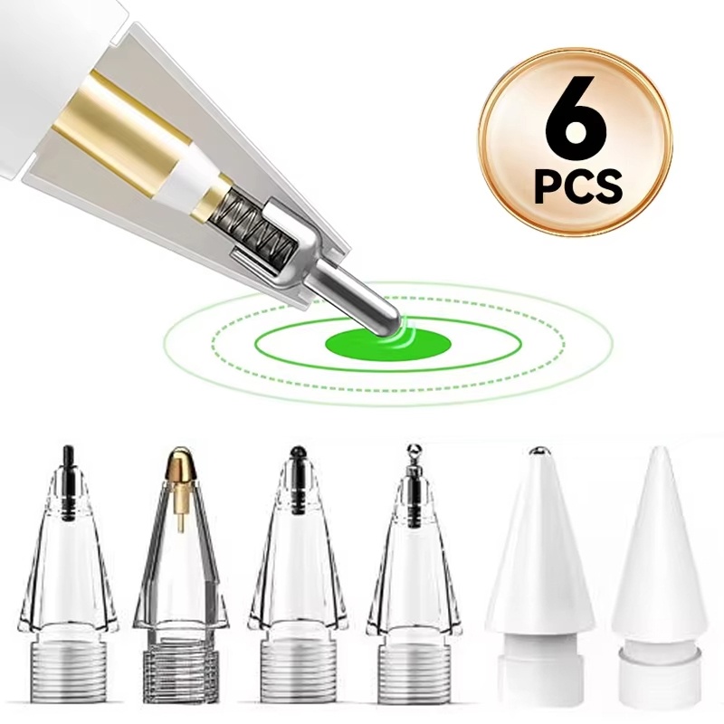 Tablet Stylus Accessories - 6 сменных наконечников для карандашей Apple