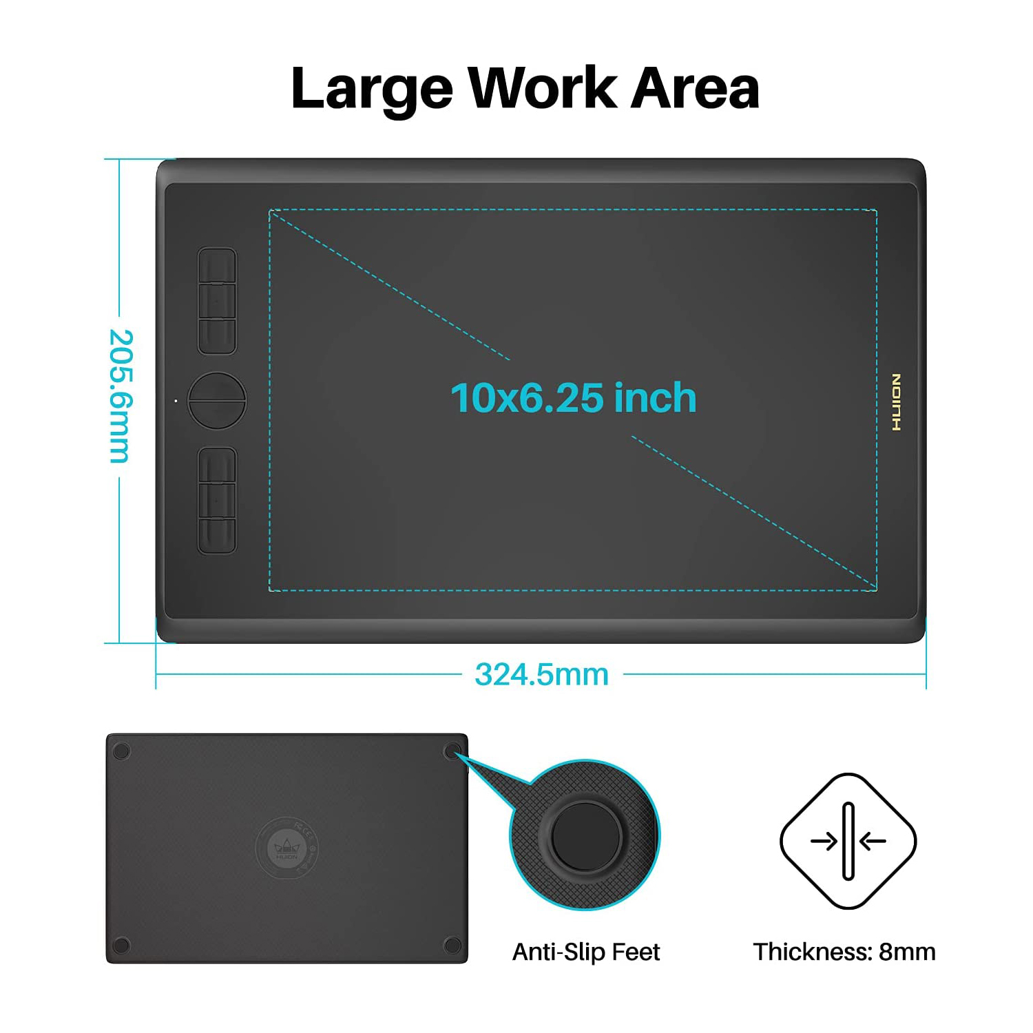 Графический планшет HUION H610 – обзор и цена Huion Tablet Accessories