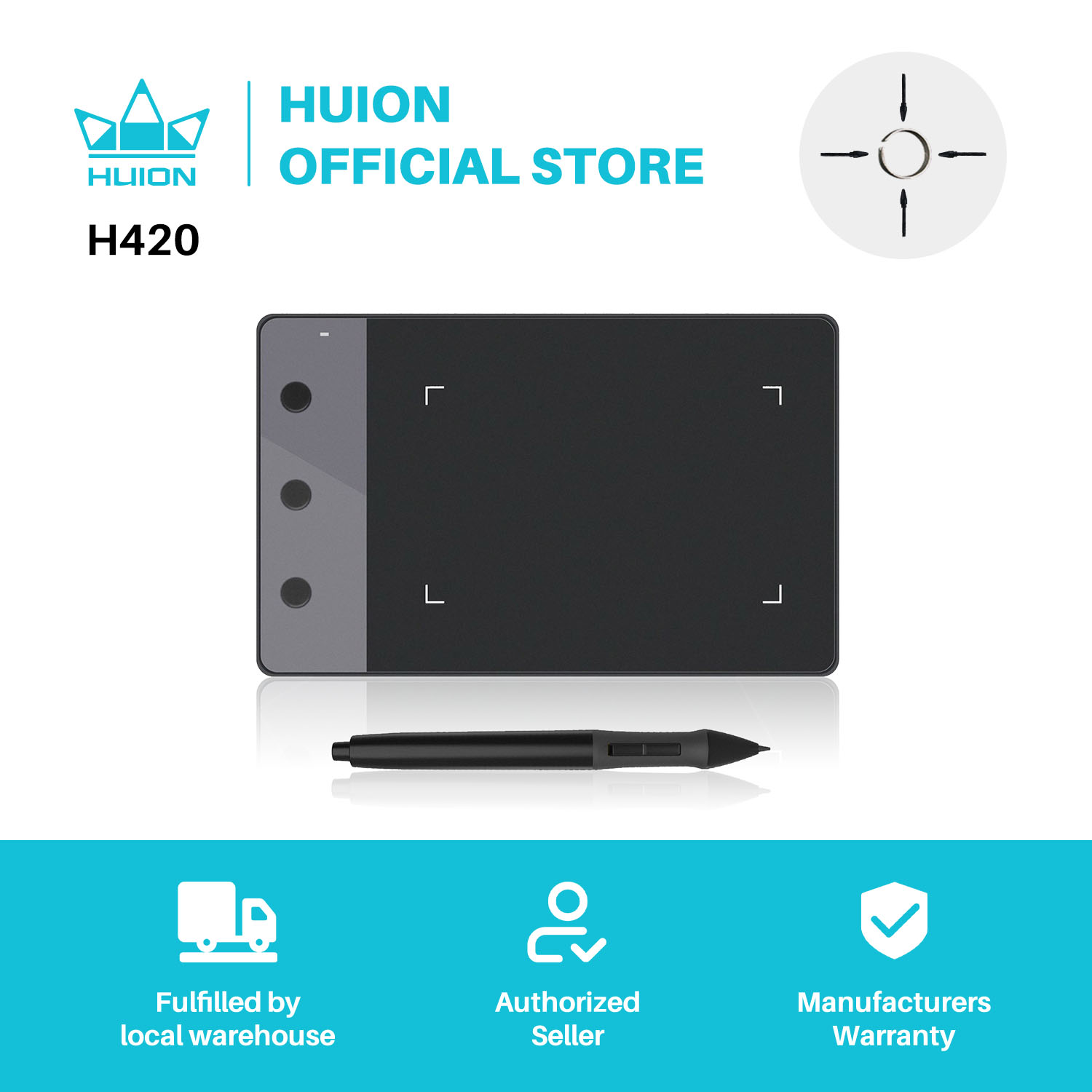 Графический планшет HUION H420 – обзор и цена Huion Tablet Accessories