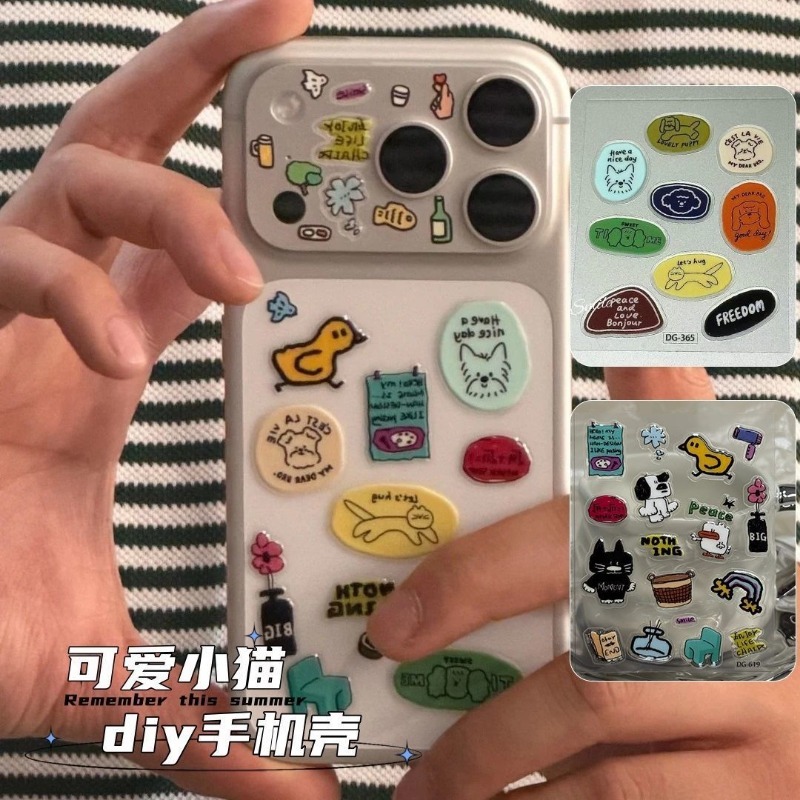 Милый мультяшный кот, собака,  – обзор и цена Tablet Phone Accessories
